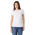 thumbnail image 1 of Gildan Softstyle Taped Neck T-Shirt for Women, Short Sleeve Semi-Fitted Tee, White, 2XL, 1 of 6
