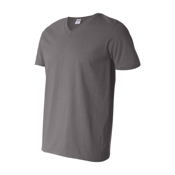 Gildan - Softstyle V-Neck T-Shirt - 64V00 - Charcoal - Size: S