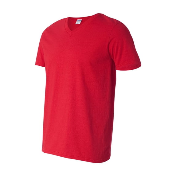 Gildan - Softstyle V-Neck T-Shirt - 64V00 - Cherry Red - Size: L
