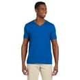 thumbnail image 1 of Gildan Softstyle V-Neck T-Shirt, Men's Short Sleeve V Neck Tee Classic Royal, Sizes S-3XL, 1 of 5
