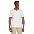 thumbnail image 1 of Gildan Softstyle V-Neck T-Shirt, Men's Short Sleeve V Neck Tee Classic White, Sizes S-3XL, 1 of 5