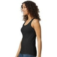 thumbnail image 1 of Gildan Softstyle Women’s Cotton Tank Top, Semi Fitted Sleeveless Feminine Undershirt, Black, S, 1 of 5