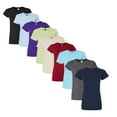 thumbnail image 1 of Gildan Softstyle Women’s T-Shirt 100% Ring-Spun Cotton, Plain Solid Tee for Bulk or Wholesale (Bright+Dark Color 9 Pack, XL), 1 of 8