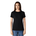 thumbnail image 1 of Gildan Softstyle Women’s T-Shirt, Semi-fitted 100% ring-spun cotton Tee, Black Shirt Size-L, 1 of 5