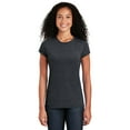 thumbnail image 1 of Gildan Softstyle Women’s T-Shirt, Short Sleeve Crew Neck Semi Fitted Cotton Tee, Dark Heather, 2XL, 1 of 5