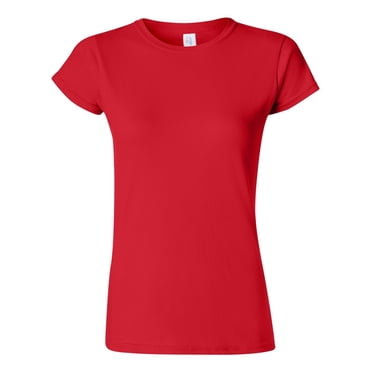 Gildan Ultra Cotton Ladies' T-Shirt - Heliconia Color, XXX-Large, Pre-Shrunk Jersey