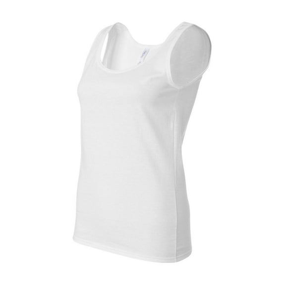 Gildan - Softstyle Women’s Tank Top - 64200L - White - Size: L