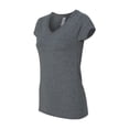 thumbnail image 1 of Gildan - Softstyle Women’s V-Neck T-Shirt - 64V00L - Dark Heather - Size: 2XL, 1 of 3