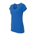 thumbnail image 1 of Gildan - Softstyle Women’s V-Neck T-Shirt - 64V00L - Royal - Size: 2XL, 1 of 3