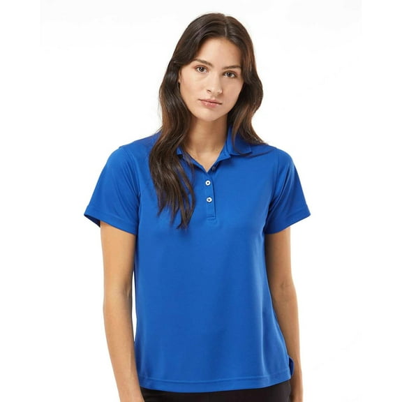 Gildan Softstyle Womens Short Sleeve Double Pique Polo Shirt, GR64 Semi-fitted Polo Shirt, Royal L