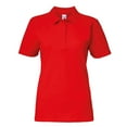 thumbnail image 1 of Gildan Softstyle Womens Short Sleeve Double Pique Polo Shirt, 1 of 4
