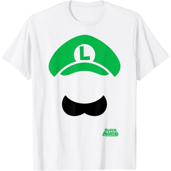 Gildan Super Mario Luigi Hat And Mustache T-ShirtHot Vintage Trending Tee - Birrthday gifts