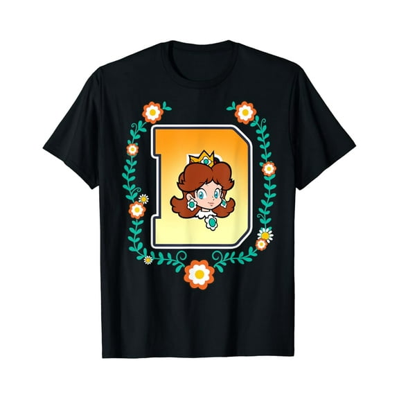 Gildan Super Mario Princess Daisy University Letter Portrait Logo T-Shirthot Trend Vintage Birrthday Gifts