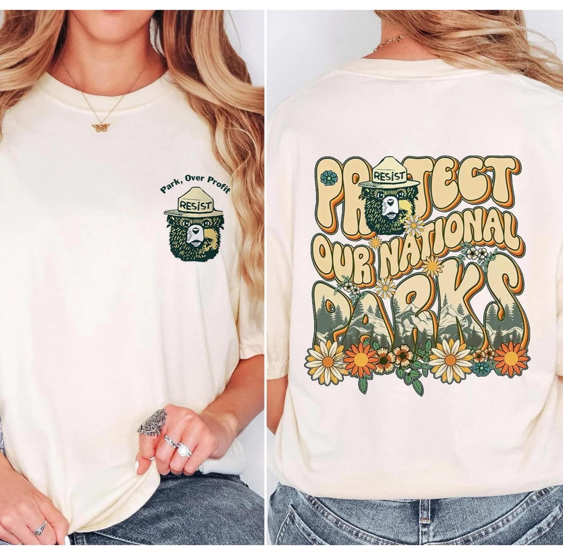 Gildan Support National Parks Shirt With Bold Message Promoting ...