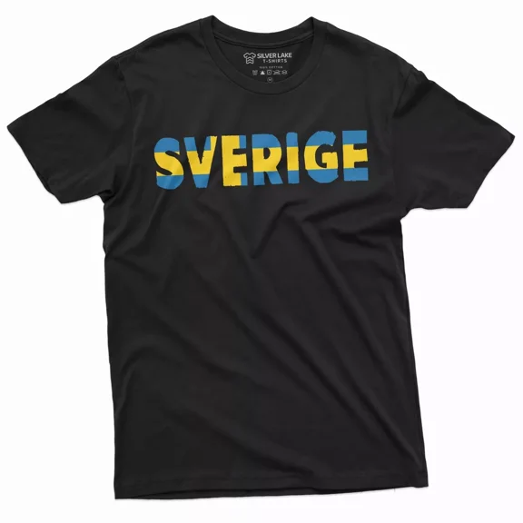 Gildan Sverige T-Shirt Sweden Nordic Viking Swedish Flag Shirt Mens Norse Viking Tee Gift For Men Women Unisex Tee