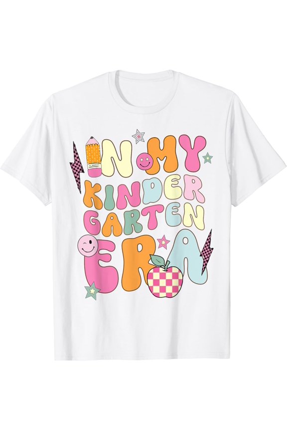 Teacher In My Kindergarten Era Back To School First Day T-Shirt Gift For Men Women Unisex Tee