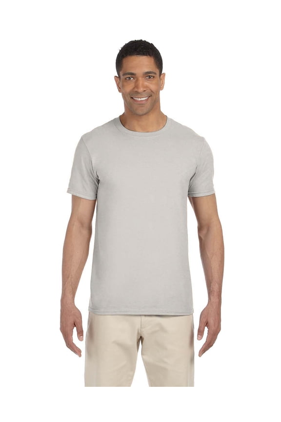 , The Adult SoftstyleÂ® 4.5 oz. T-Shirt - ICE GREY - S