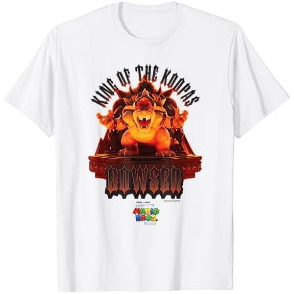 Gildan The Super Mario Bros. Movie King Of The Koopas Bowser Statue T-Shirthot Trend Vintage Birrthday Gifts