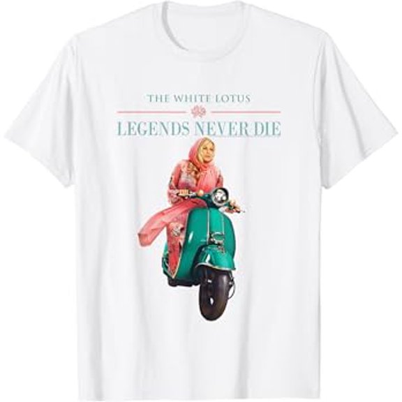 Gildan The White Lotus Legends Never Die Scooter Hot Trending T-Shirt Unisex S To 5Xl