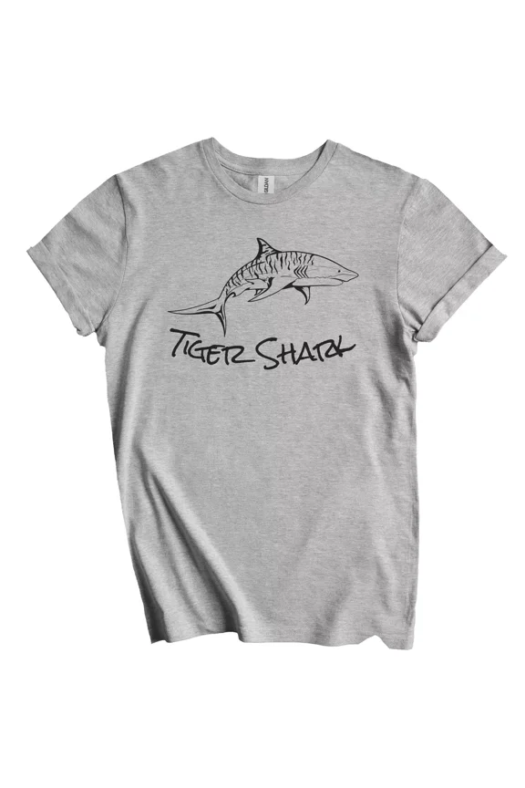 Tiger Shark Sketch Cool Shark T-Shirt - Shark Gift Gift for Men Women Unisex Tee