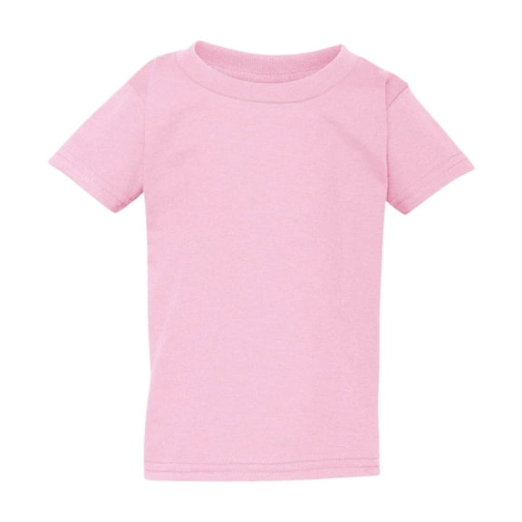 Gildan Toddler Heavy Cotton Crewneck T-Shirt Craft and DIY Short Sleeve Tee (Light Pink, 5T)
