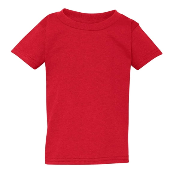Gildan Toddler Heavy Cotton Crewneck T-Shirt Craft and DIY Short Sleeve Tee (Red, 6T)