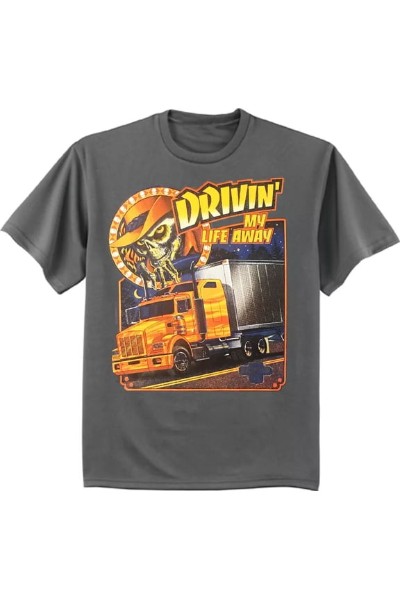 Trucker T-Shirt Mens Graphic Tee Big Rig 18 Wheeler Trucker Gift For Men Women Unisex Tee