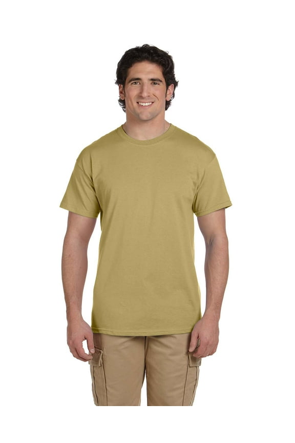 Ultra Cotton Adult Tee , G200 , Tan , Large