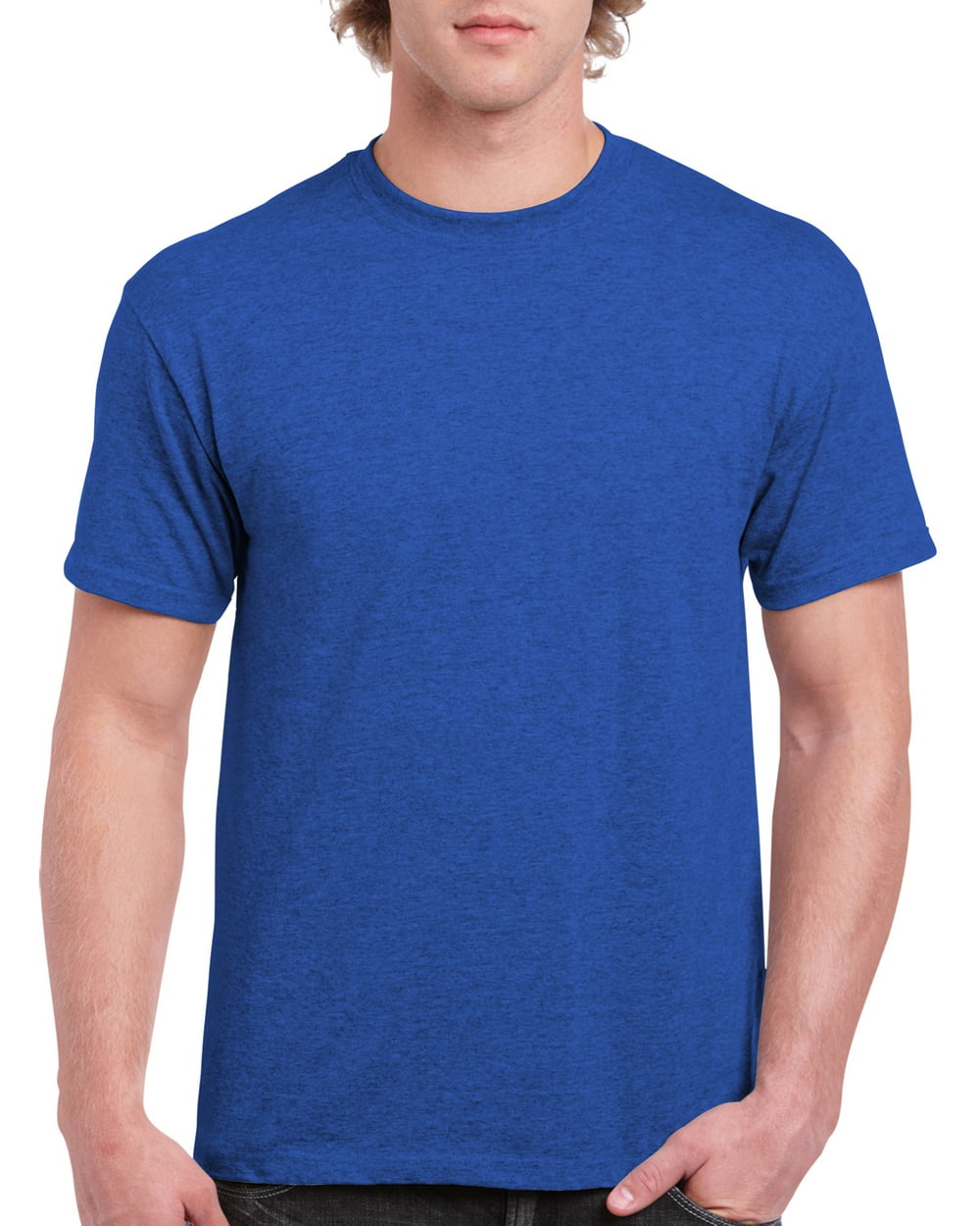 White And Royal Blue Work Shirts Gildan Men's Ultra Cotton Adult T/Shirt With Pocket, 2/Pack LRG Men's T-shirt Pack - 5
