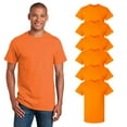 thumbnail image 1 of Gildan Ultra Cotton Hi Vis Orange T-Shirt, Short Sleeve Work Safety Shirt, 6 Pack, Sizes S-5XL, 1 of 5