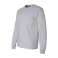 thumbnail image 1 of Gildan - Ultra Cotton Long Sleeve Pocket T-Shirt - 2410 - Sport Grey - Size: 4XL, 1 of 3