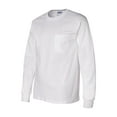 thumbnail image 1 of Gildan - Ultra Cotton Long Sleeve Pocket T-Shirt - 2410 - White - Size: XL, 1 of 3