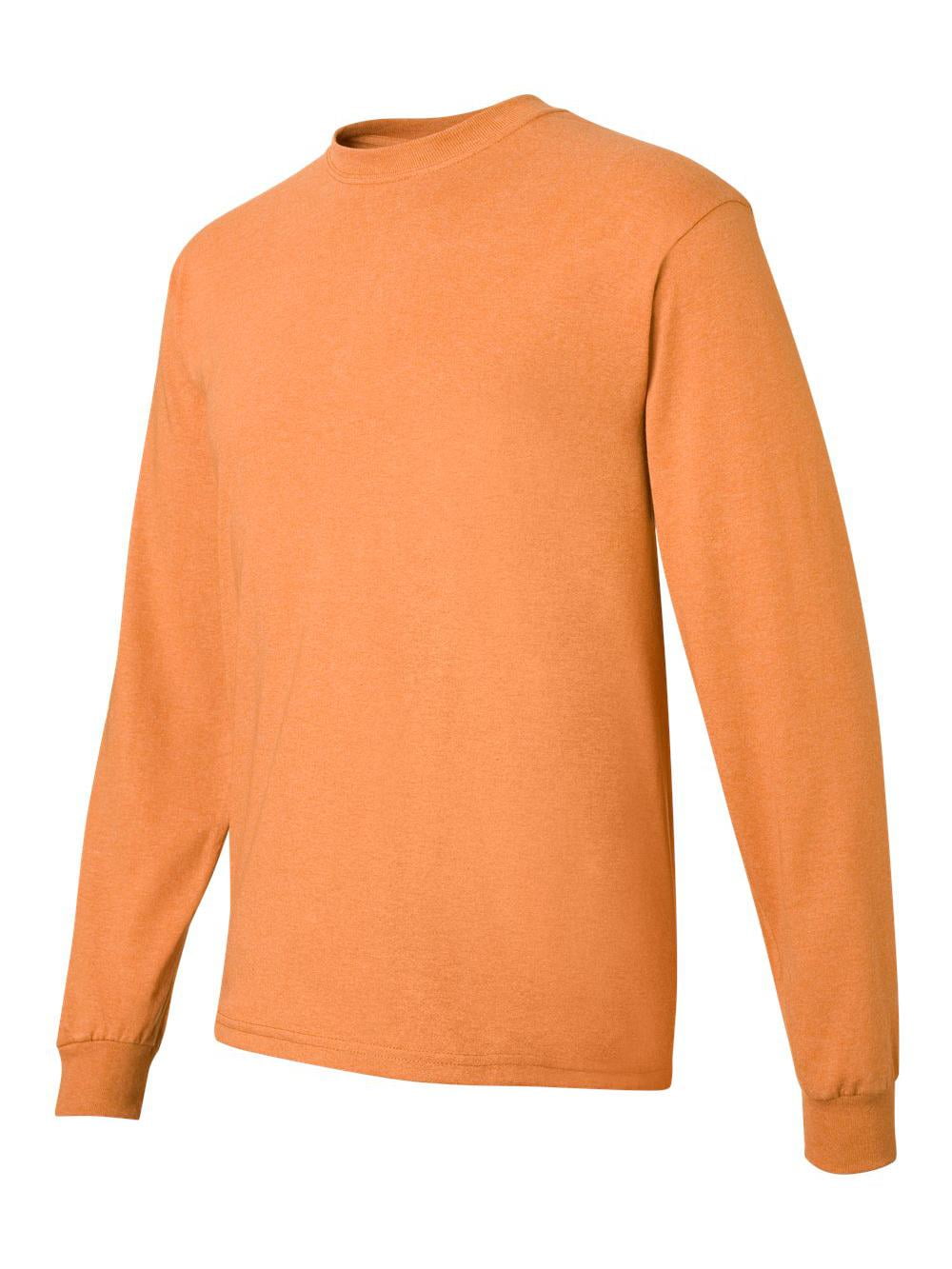 Gildan Ultra Cotton Long Sleeve TShirt 2400 Heather Cinnamon