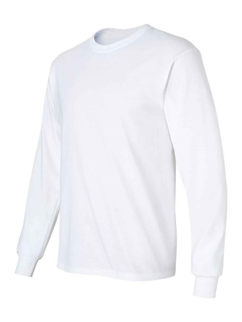 Gildan - Ultra Cotton Long Sleeve T-Shirt - 2400 - White - Size