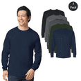 thumbnail image 1 of Gildan Ultra Cotton Men’s Long Sleeve T-Shirt, Comfortable & Versatile, Assorted Color, Pack 5, L, 1 of 5