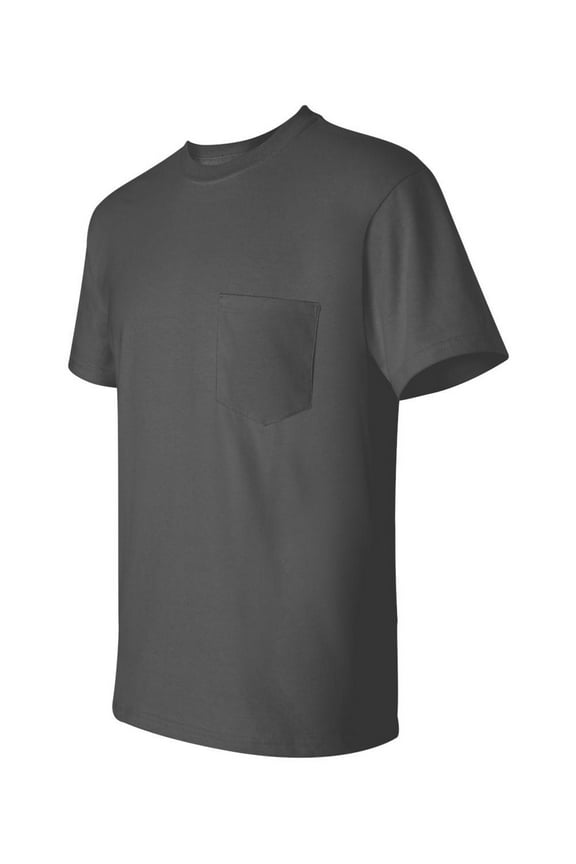- Ultra Cotton Pocket T-Shirt - 2300 - Charcoal - Size: S