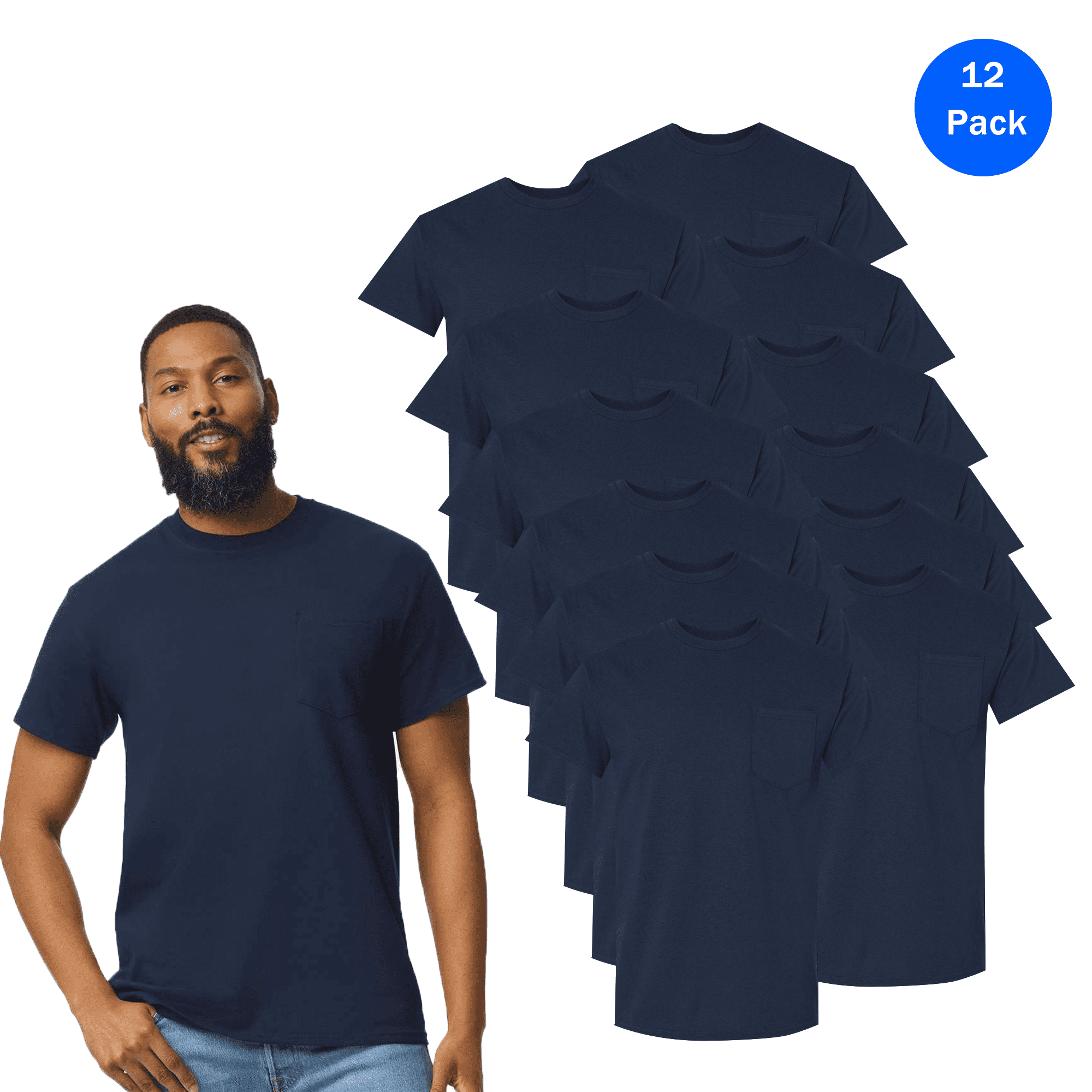 Gildan Ultra Cotton T-Shirt - Super Comfy Heavyweight Tee In White, Size 4XL - Great For Everyday Wear
