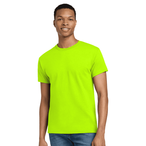 Gildan Ultra Cotton Short Sleeve T-Shirt for Adult, Safety Green, XL