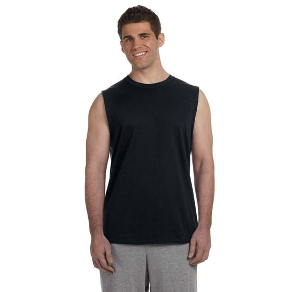 Gildan - Ultra Cotton Sleeveless T-Shirt - 2700, Black, 2X