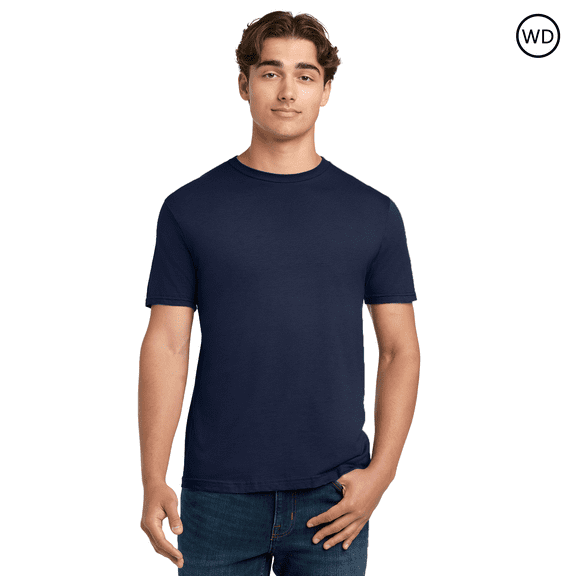 Gildan Ultra Cotton T-Shirt for Adult Men’s Short Sleeve Navy Color Tee, Size S