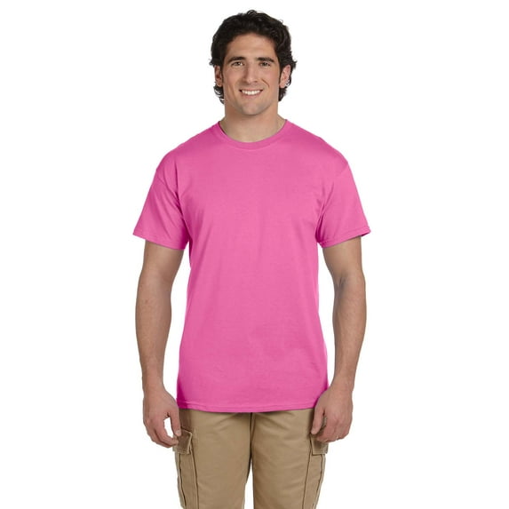 Gildan Ultra Cotton T-Shirt - G200 6oz., Azalea, 2X, Pack Of 5, Mens T-Shirts