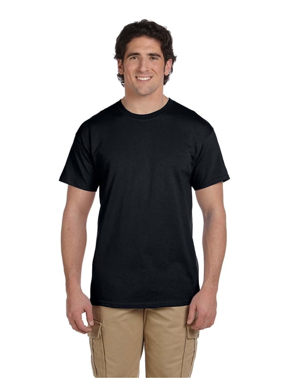 Ultra Cotton T-Shirt - G200 6oz., Black, 3X, Pack Of 3, Mens T-Shirts
