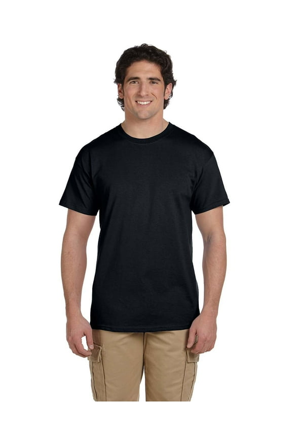 Ultra Cotton T-Shirt - G200 6oz., Black, M, Pack Of 6, Mens Workout Shirts