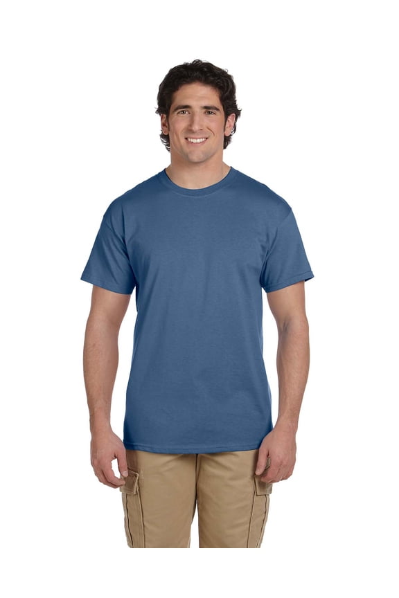 Ultra Cotton T-Shirt - G200 6oz., Heather Indigo, 3X, Pack Of 10, Mens T-Shirts