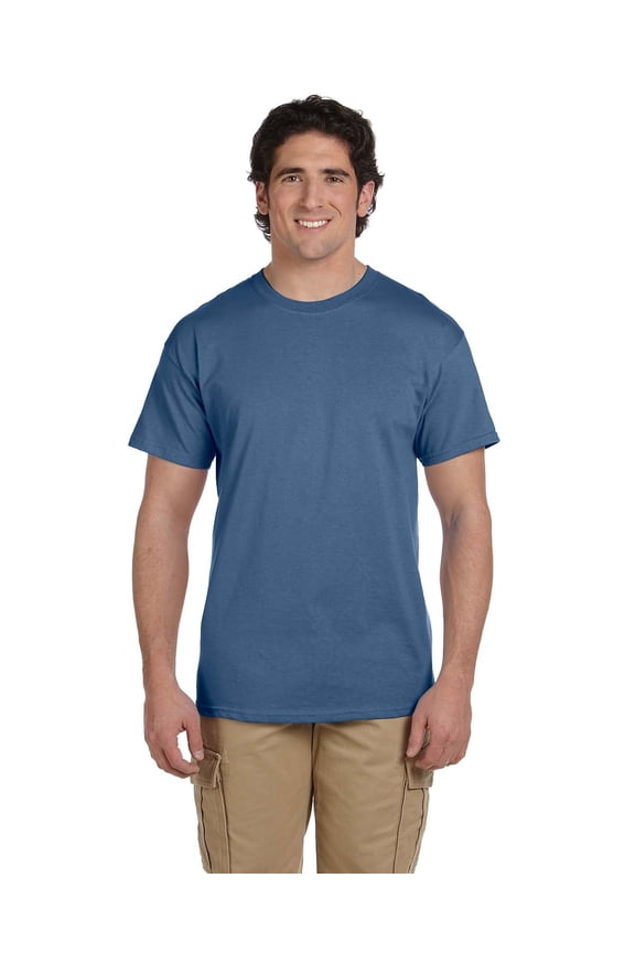 Ultra Cotton T-Shirt - G200 6oz., Heather Indigo, XL, Pack Of 3, T-Shirts