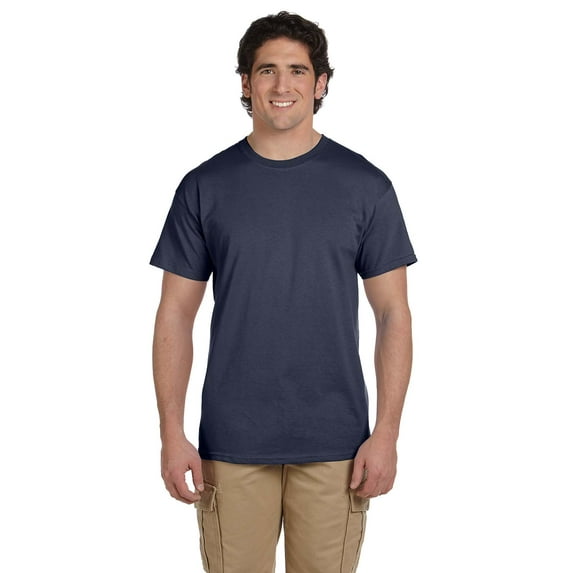 Gildan Ultra Cotton T-Shirt - G200 6oz., Heather Navy, 2X, Pack Of 12, Mens T-Shirts