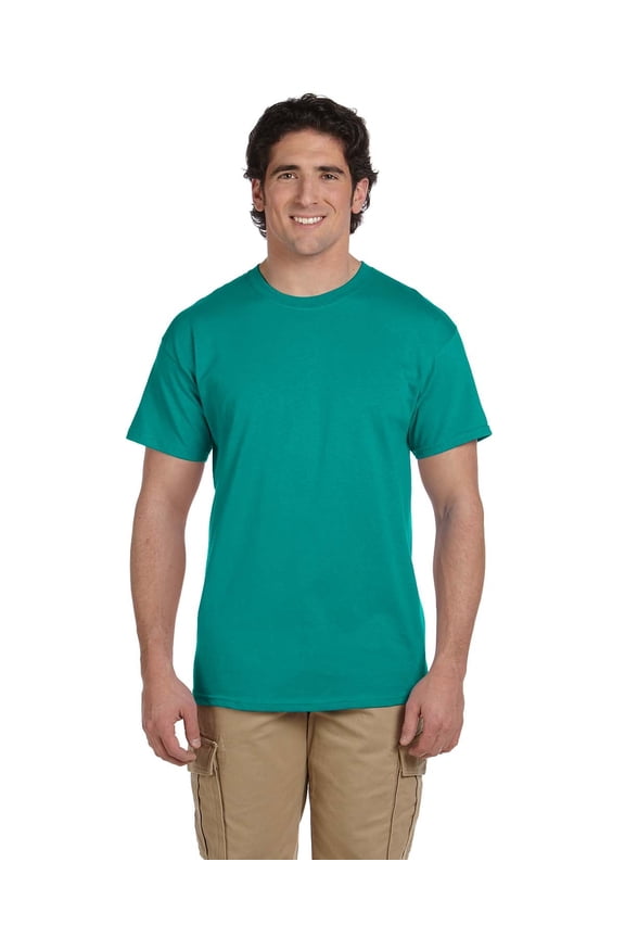 Ultra Cotton T-Shirt - G200 6oz., JADE DOME, 3X, Pack Of 10, Mens T-Shirts
