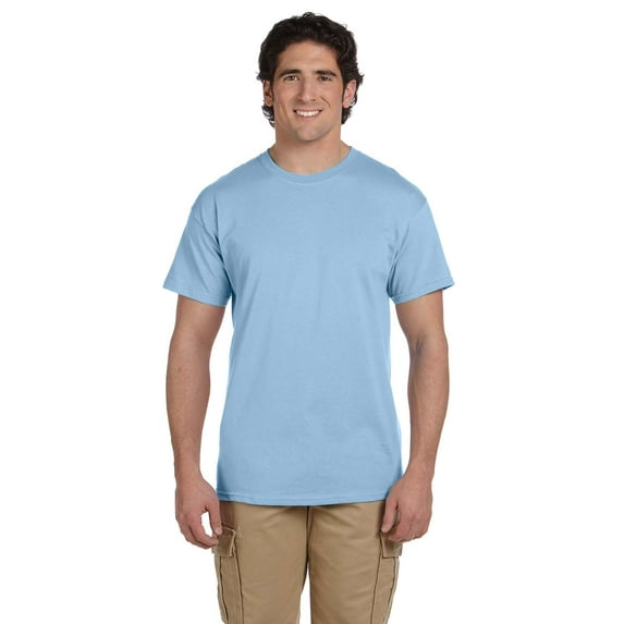 Gildan Ultra Cotton T-Shirt - G200 6oz., Light Blue, 4X, Pack Of 10, Mens T-Shirts