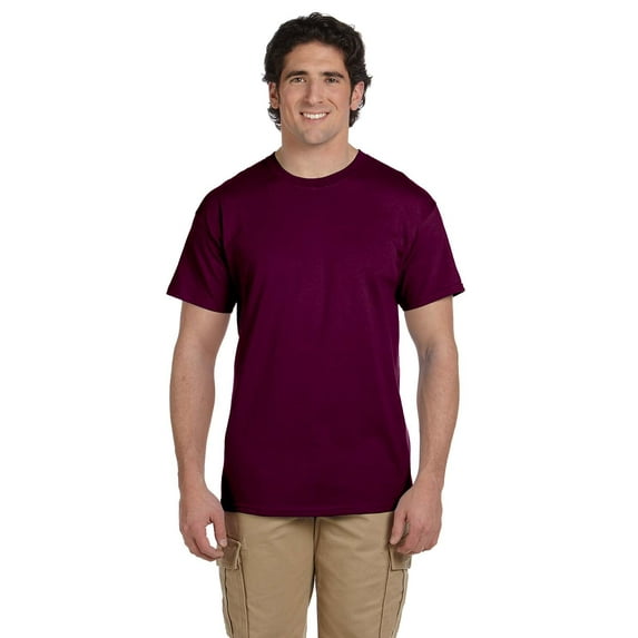 Gildan Ultra Cotton T-Shirt - G200 6oz., Maroon, S, Pack Of 10, Mens T-Shirts