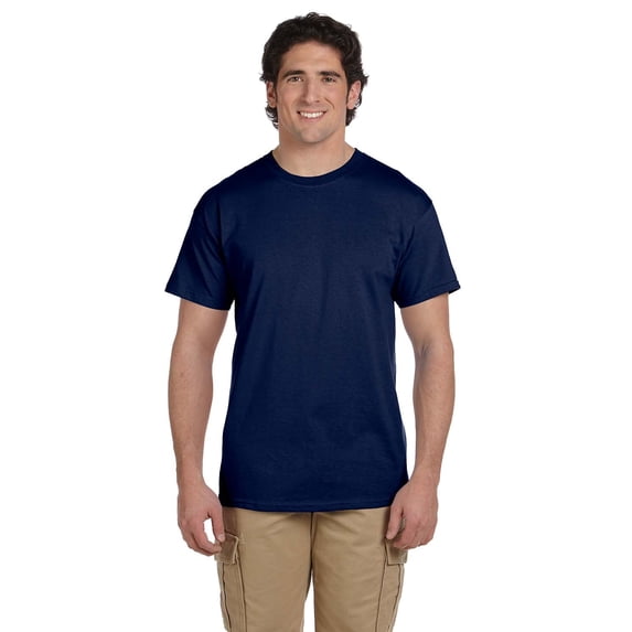 Gildan Ultra Cotton T-Shirt - G200 6oz., Navy, L, Pack Of 3, T-Shirts